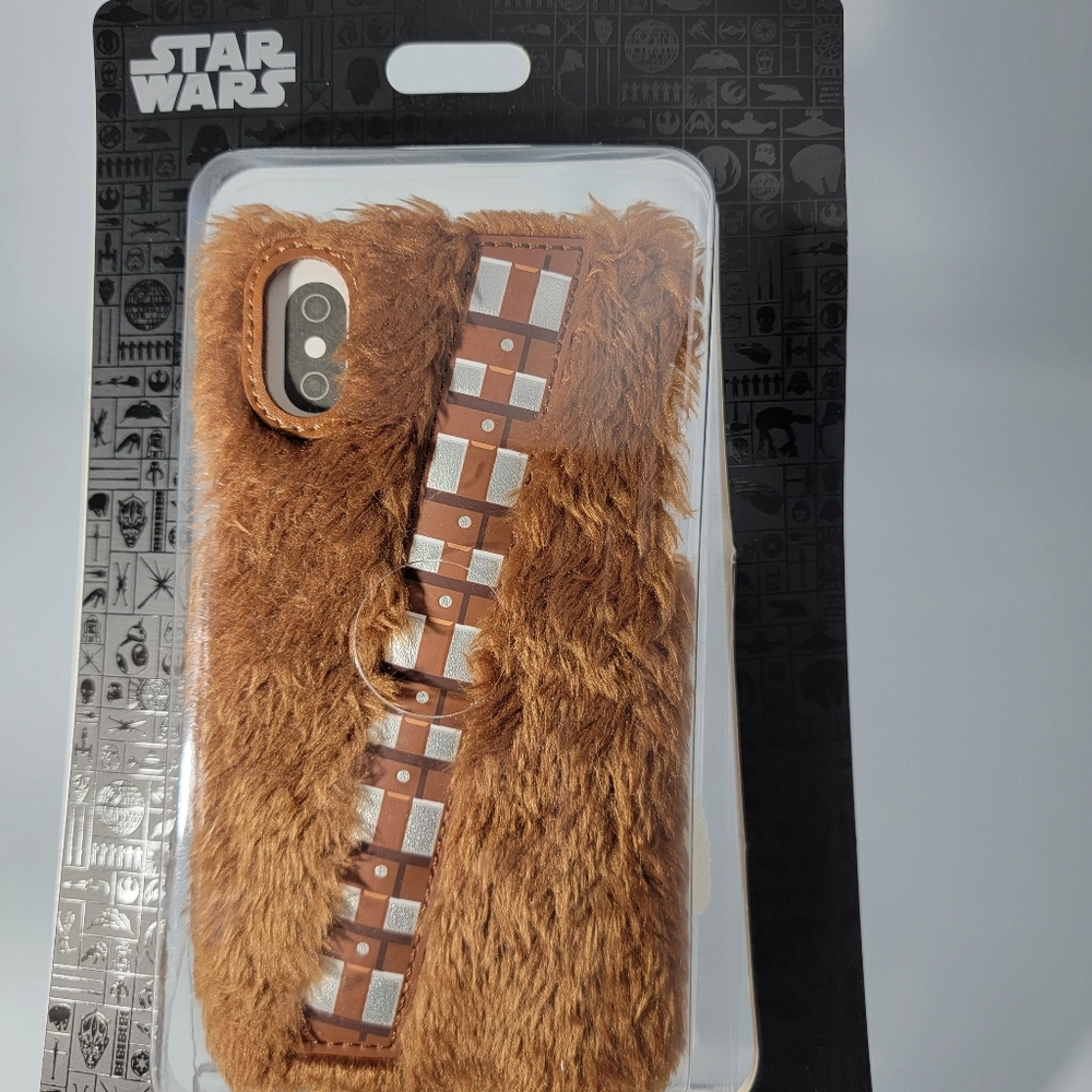 Disney D-Tech Star Wars Chewbacca Furry Cell Phone Case iPhone X/XS New Open